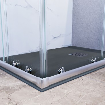 Particolare della guarnizione magnetica angolare, garantisce una chiusura ermetica e silenziosa per il box Matias.