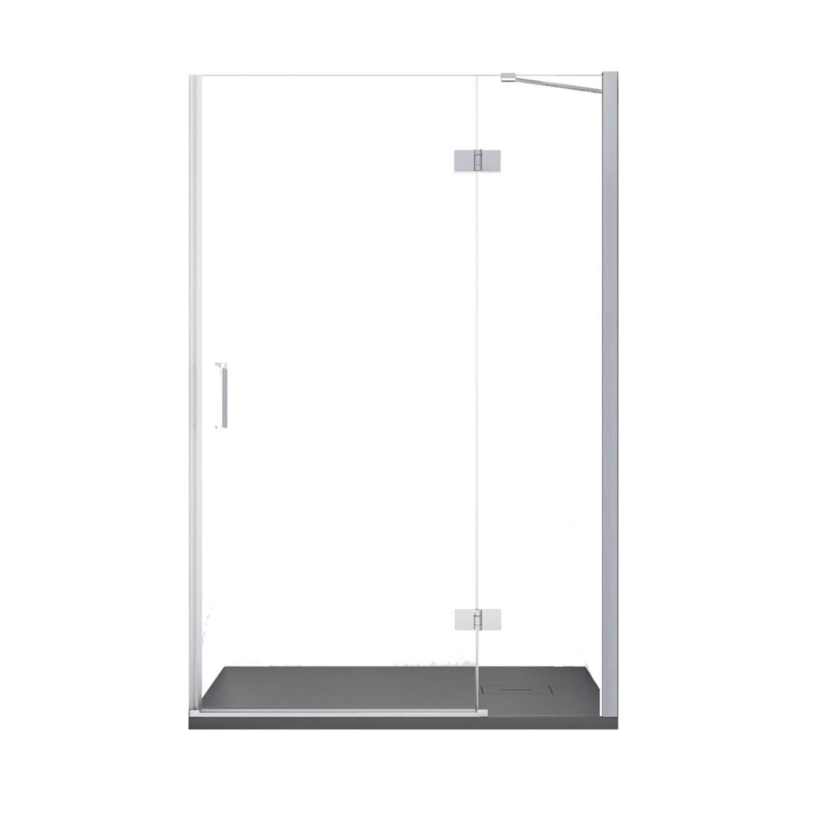 Porte de douche battante transparente anti-calcaire...