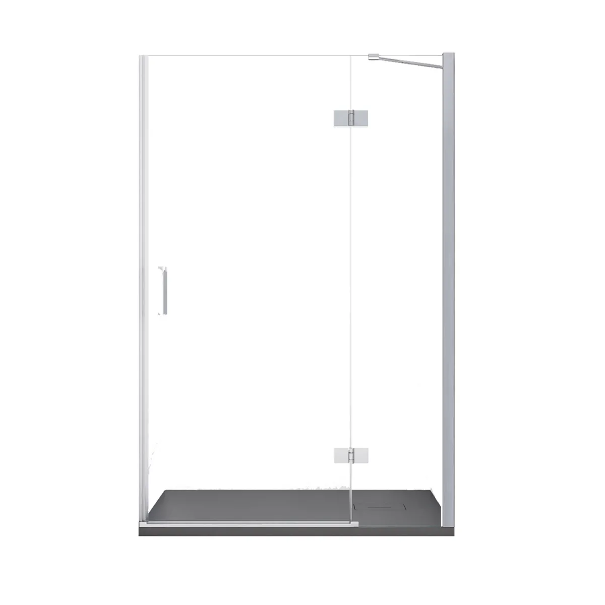 Porte de douche battante transparente anti-calcaire...