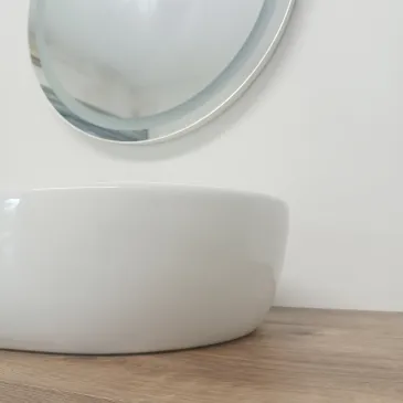 Lavabo da Appoggio GIO 48,5x35 Ceramica Bianco Lucido