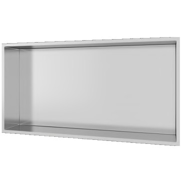 Niche murale 60x30 en acier brossé, douche GLAMOUR