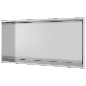 Niche murale 60x30 en acier brossé, douche GLAMOUR