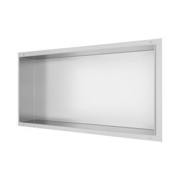 Glamour 60x30 flächenbündige Stahlwandnische