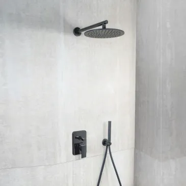 Kit de douche noir 5 pièces...