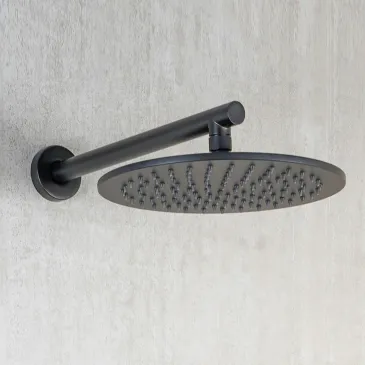 5-teiliges rundes Duschset mit 25 cm Duschkopf