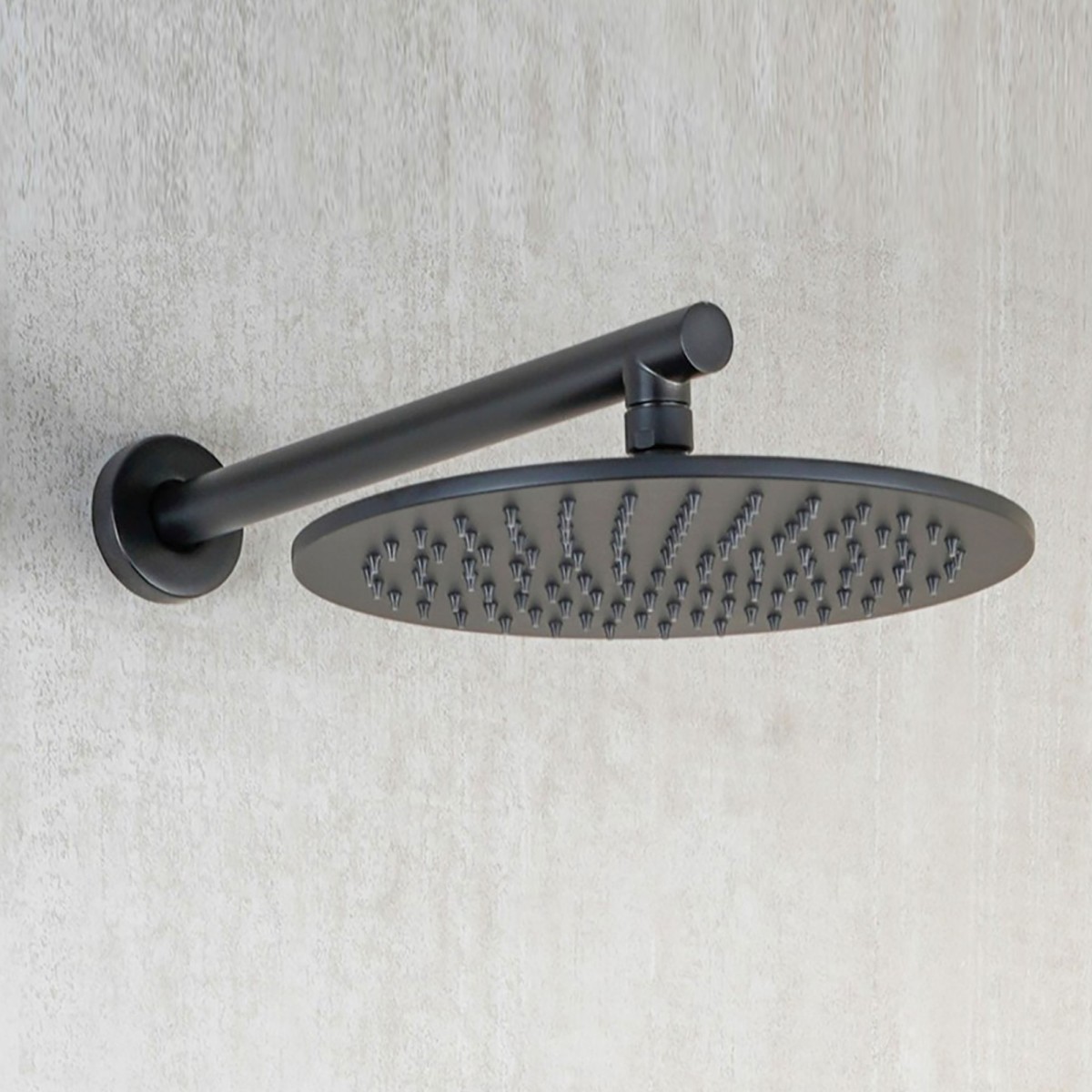 Kit de douche rond 5 pièces avec pommeau de douche de 25 cm
