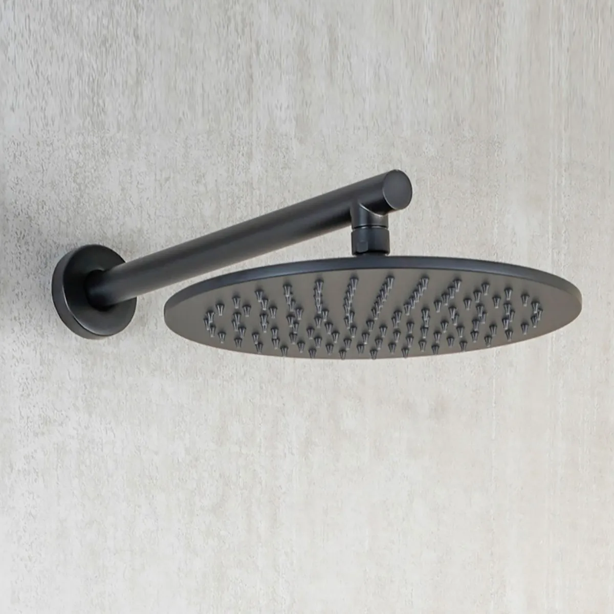 5-teiliges rundes Duschset mit 25 cm Duschkopf