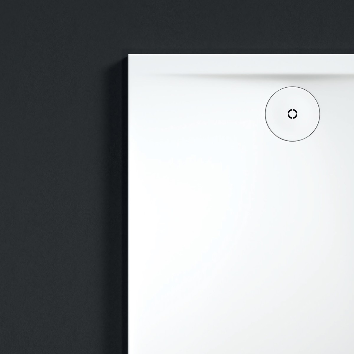 Piatto doccia in solid surface bianco opaco liscio SOLIDO