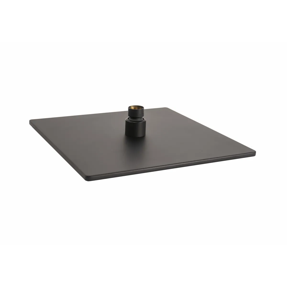 Soffione doccia nero 30x30 opaco con ugelli neri look...