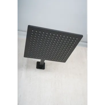 POMMEAU DE DOUCHE SEVEN NOIR 25 X 25