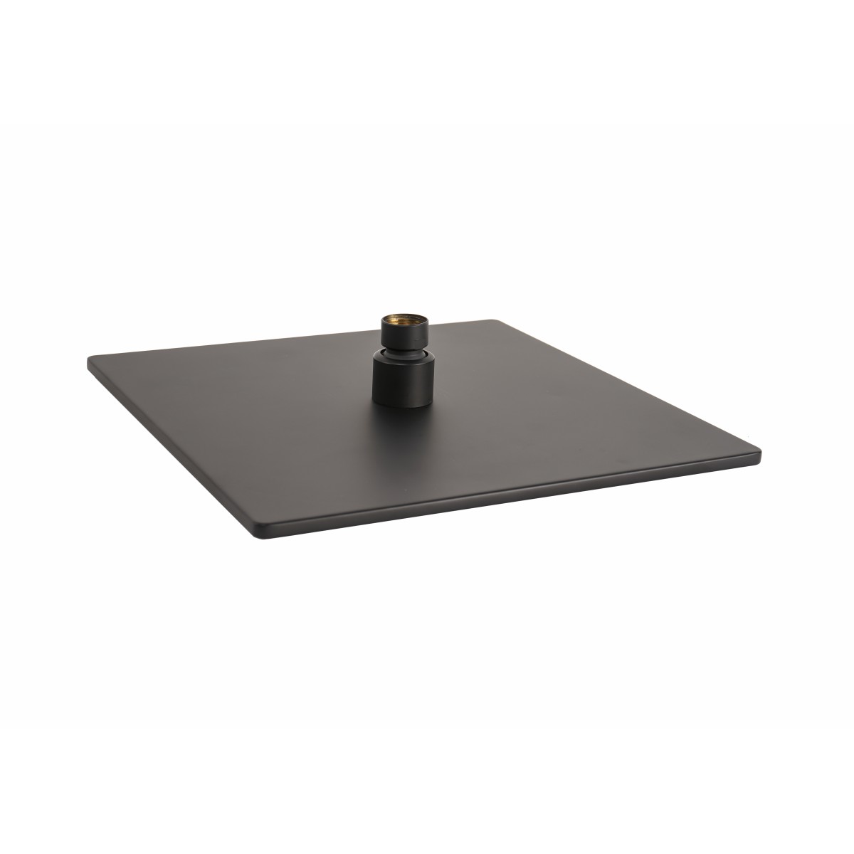 Soffione doccia nero 20x20 opaco con ugelli neri look...