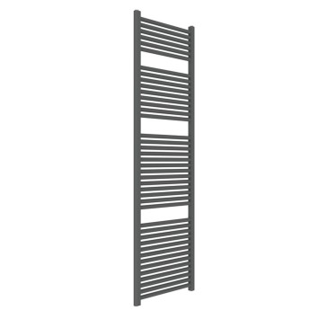 Mattschwarzer Handtuchwärmer, Mittenabstand 45, Höhe 180, Breite 50