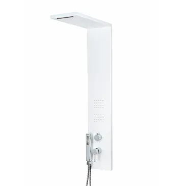 Colonne de douche TREND en aluminium peint en blanc