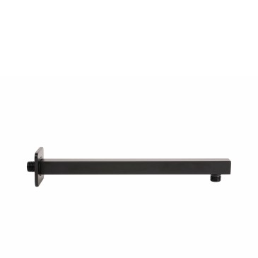 Bras de douche QUADRO en acier inoxydable noir mat