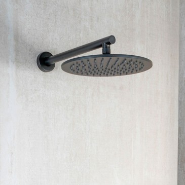 Duschkopf ø30 Matt Schwarz: Modernes Design SEVEN BLACK