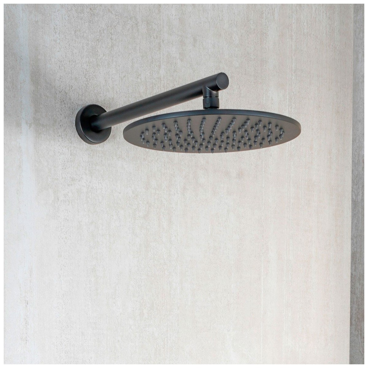 Duschkopf ø30 Matt Schwarz: Modernes Design SEVEN BLACK