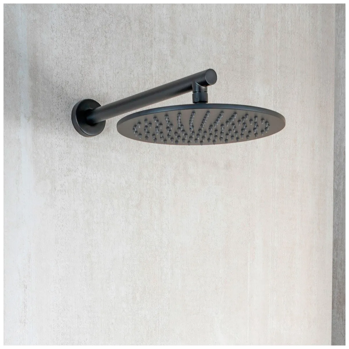 Pommeau de douche noir mat ø25 : L’élégance dans la salle...