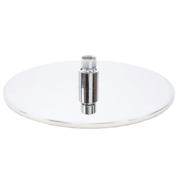 Pommeau de douche rond SEVEN en acier inoxydable chromé poli ø30
