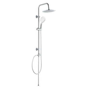 ORION Moderne Duschsäule mit verchromtem Duschkopf und Handbrause