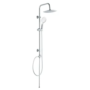 ORION Moderne Duschsäule mit verchromtem Duschkopf und Handbrause