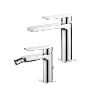 coppia perfetta per lavabo e bidet. Linee moderne e finitura curata per dare al tuo bagno uno stile unico e coordinato.