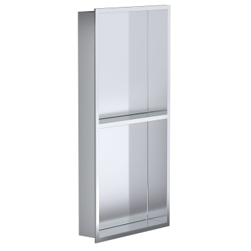 60x30 GLAMOUR Silber PVD Duschnische