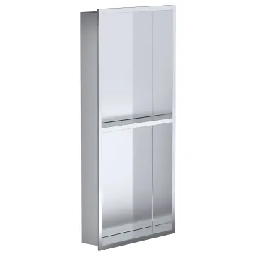 60x30 GLAMOUR Silber PVD Duschnische