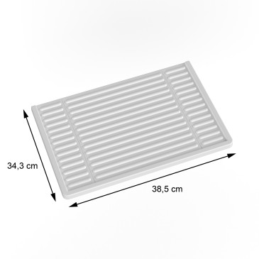 Lavatoio in resina 60x50 bianco