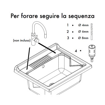 Lavabo en résine blanche 60x50