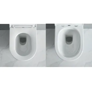 Paire de blocs sanitaires muraux sans rebord de la marque River