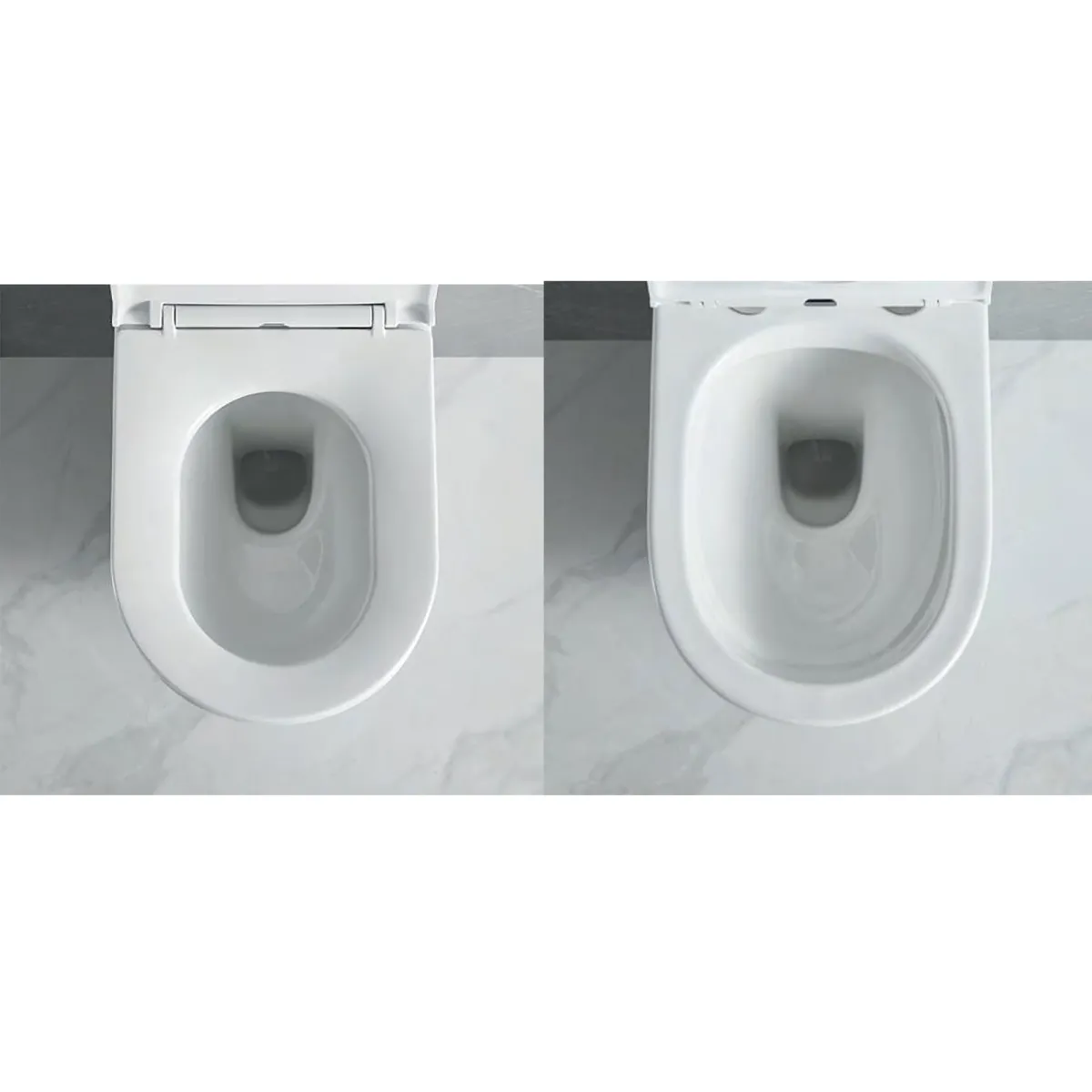 MOON Randloses Wand-Sanitärsystem | Zyklon-WC und Bidet