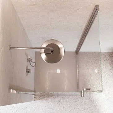 Cabine de douche SALEMA à 2 côtés, porte à charnières, H195cm, anticalcaire