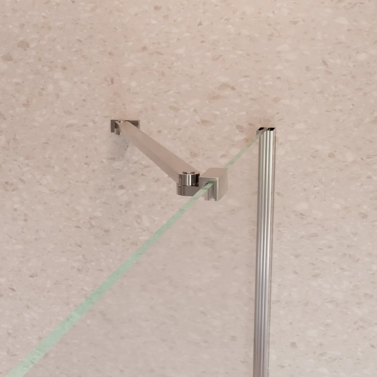Porta doccia battente con un lato fisso SALEMA-3