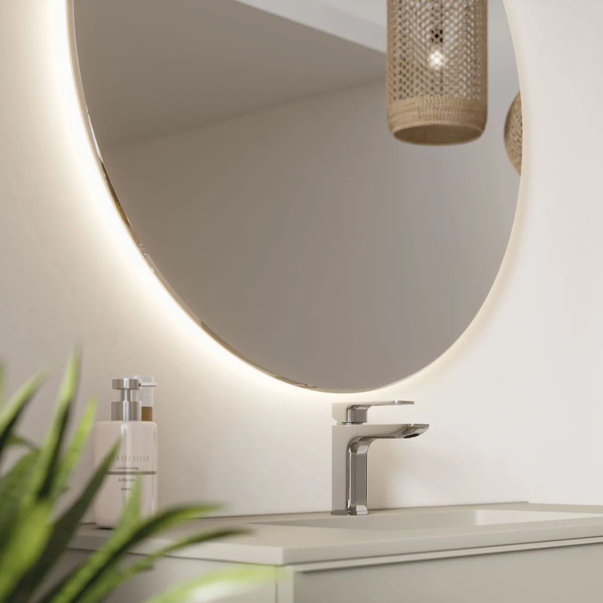 Specchio Bagno Rotondo LED 80/90cm | Mondialshop