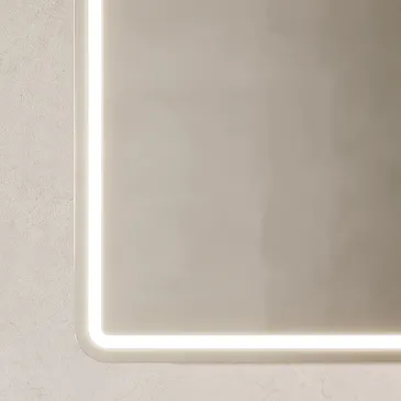 Moderner rechteckiger LED-Badezimmerspiegel | Mondialshop