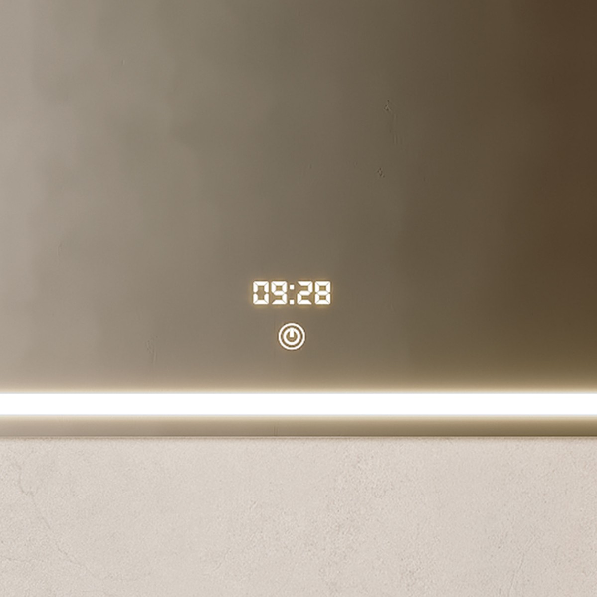 Moderner rechteckiger LED-Badezimmerspiegel | Mondialshop