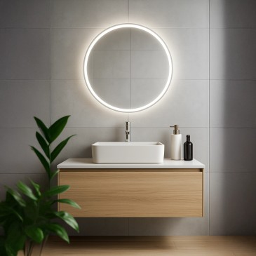 Runder LED-beleuchteter Badezimmerspiegel | Mondialshop