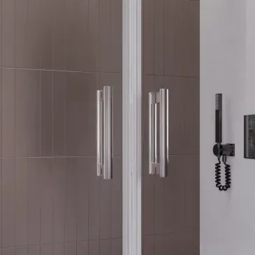 Porte de douche h195 Salon intérieur ou extérieur anticalcaire 6 mm JAVA