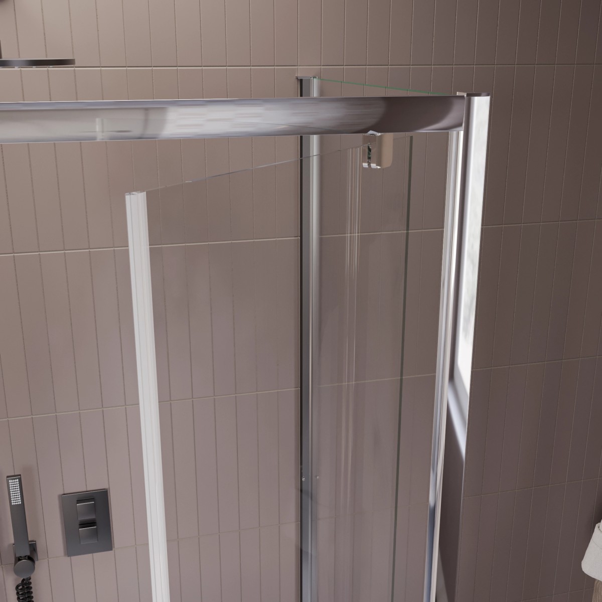 Cabine de douche 3 côtés, intérieure ou extérieure,...