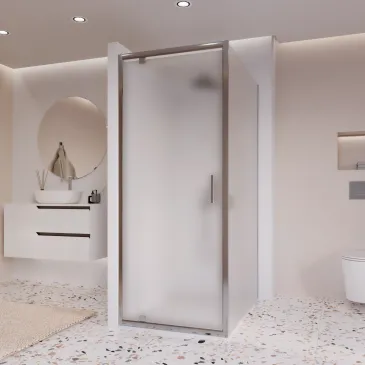 Cabine de douche Adele 195 mm 6 mm opaque à double porte battante