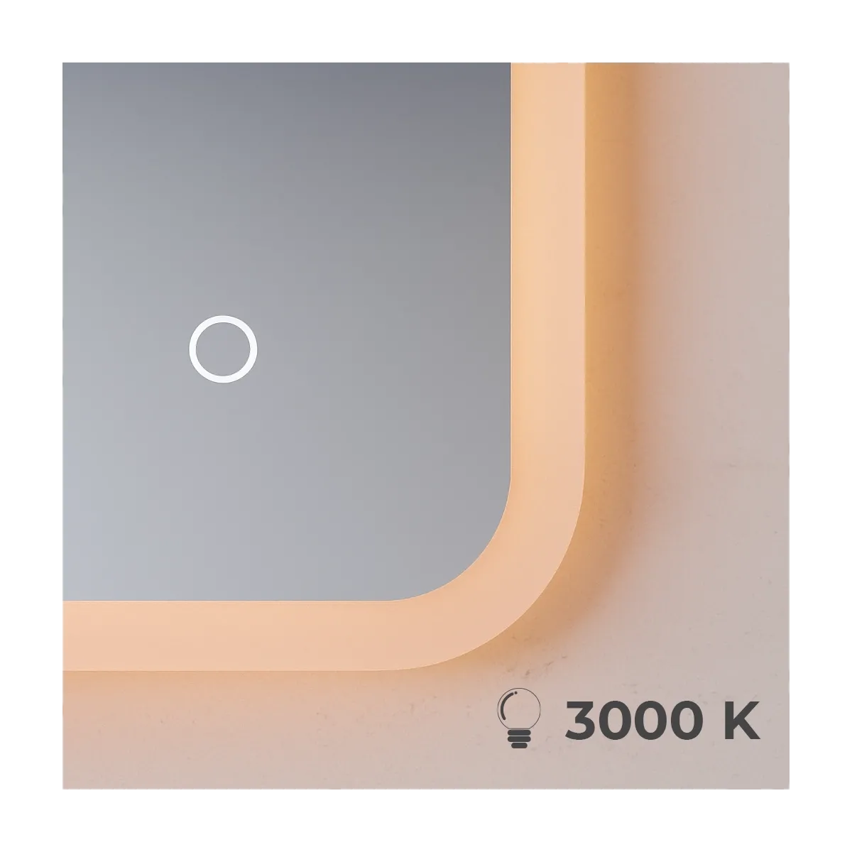 Miroir de salle de bain à écran tactile LED | Mondialshop