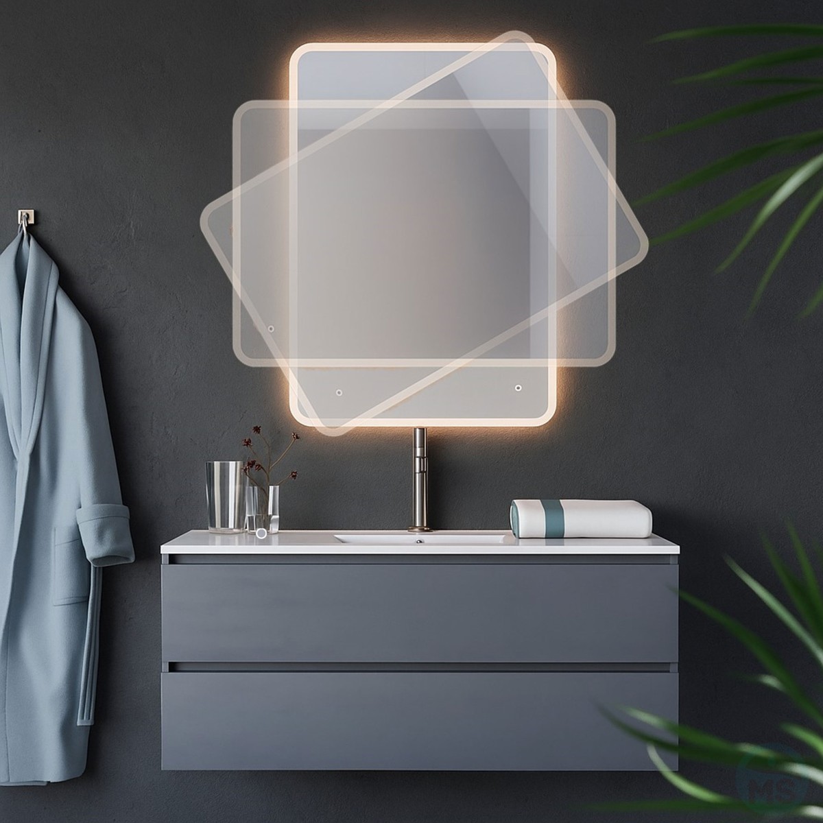 Specchio Bagno LED Touch-Screen | Mondialshop