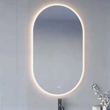 Specchio Bagno Ovale LED Touch-Screen | Mondialshop