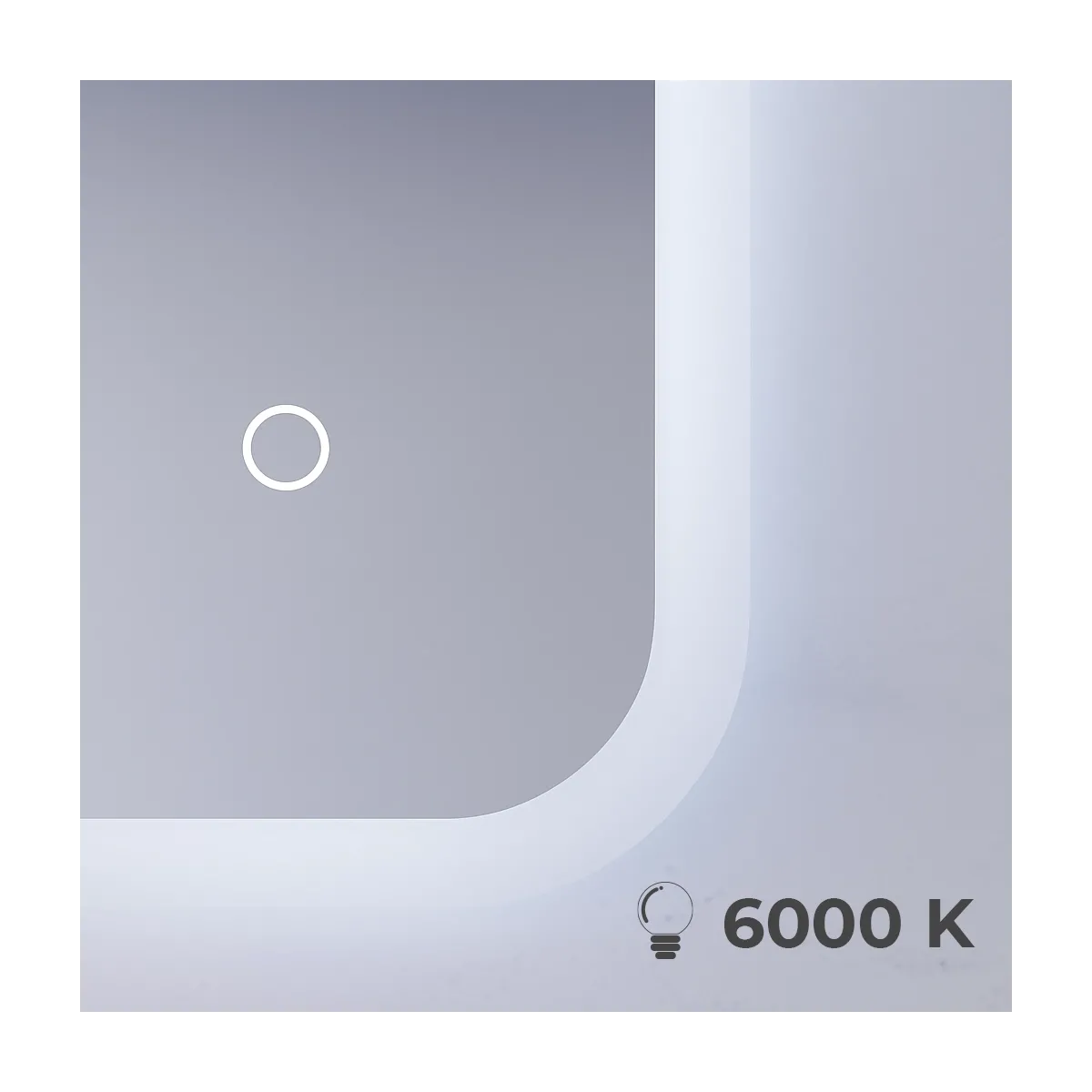 Specchio Bagno Ovale LED Touch-Screen | Mondialshop