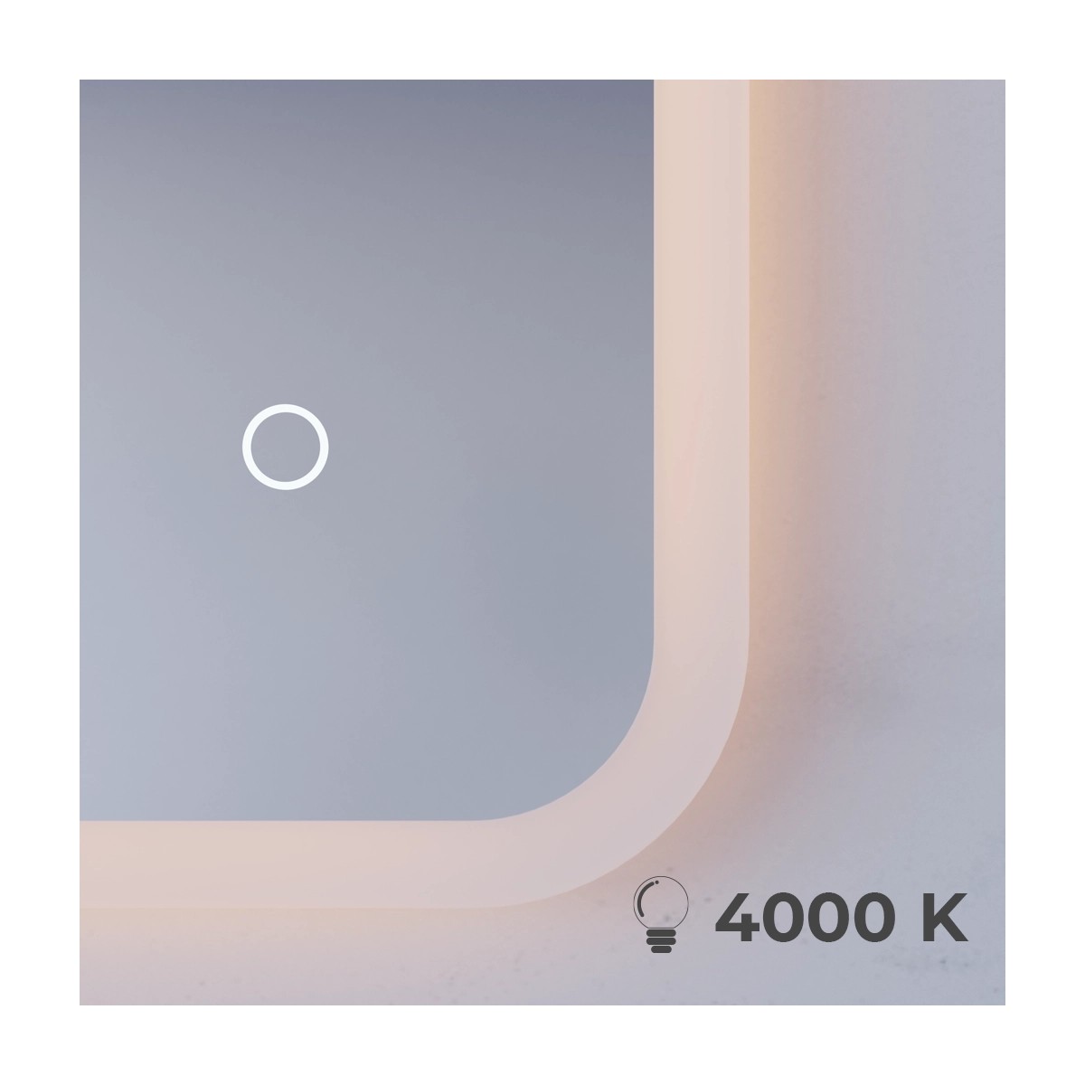Specchio Bagno Ovale LED Touch-Screen | Mondialshop