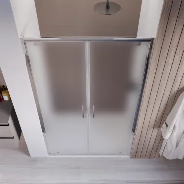 Porte de douche avec ouverture de type salon 80 90 100