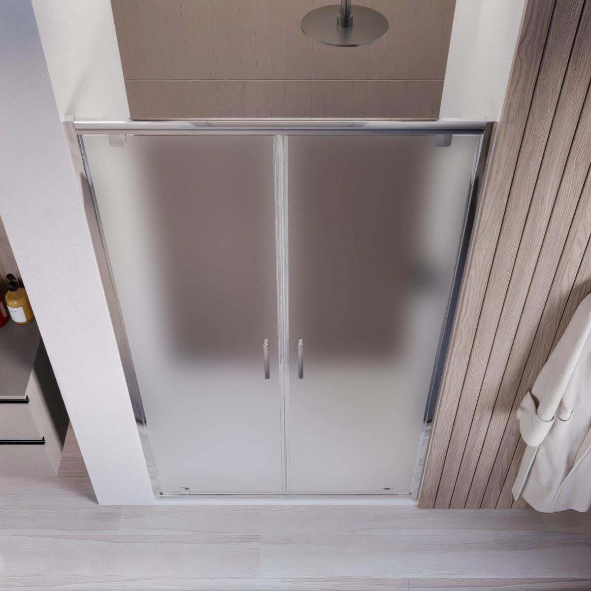 Porte de douche avec ouverture de type salon 80 90 100