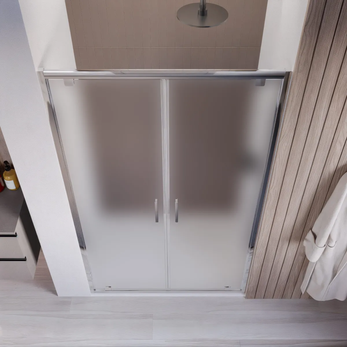 Porte de douche avec ouverture de type salon 80 90 100
