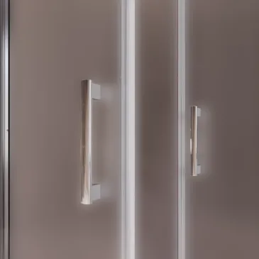 Duschkabine, 2-seitig, innen oder außen, blickdicht, H195, 6 mm, Java