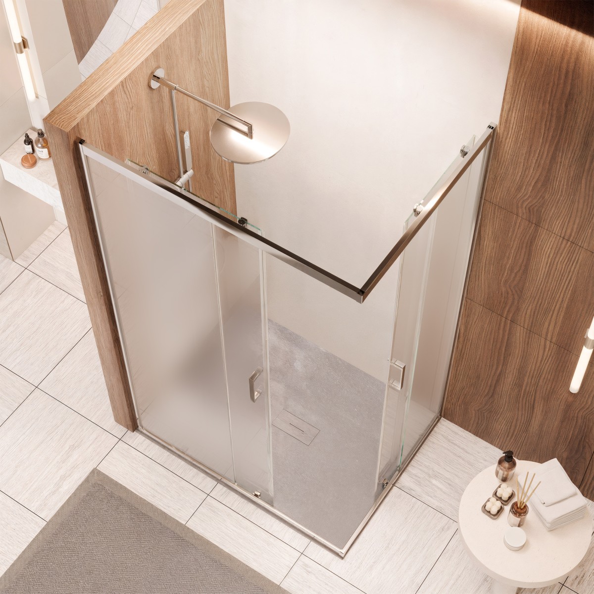Box Doccia Angolare Satinato ADRY | Mondialshop